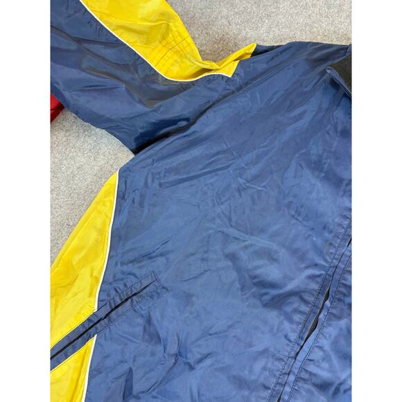 VTG 90s G-III Indiana Pacers Windbreaker Jacket Mens Blue Yellow NBA Sports XL - Picture 8 of 10